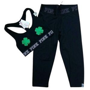 Pink Victoria's Secret Sports Bra Crop Lot NWT